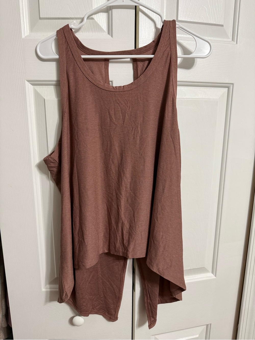 Old Navy Mauve High-Low Racerback Tank Top